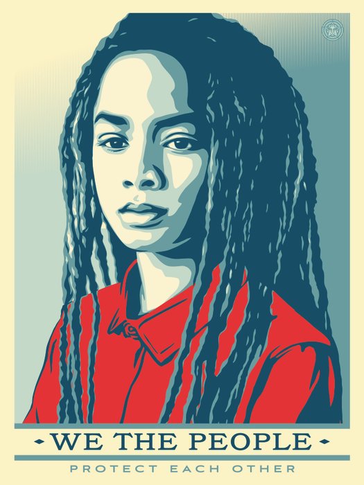 Shepard Fairey (OBEY) (1970) - 3 prints We the People campaign