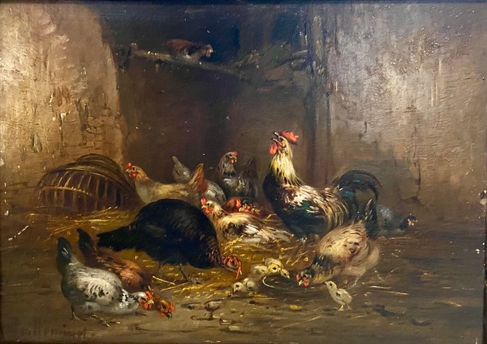 Claude Guilleminet (1821-c.1866) - The henhouse