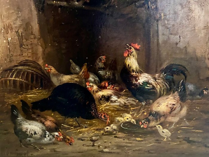 Claude Guilleminet (1821-c.1866) - The henhouse