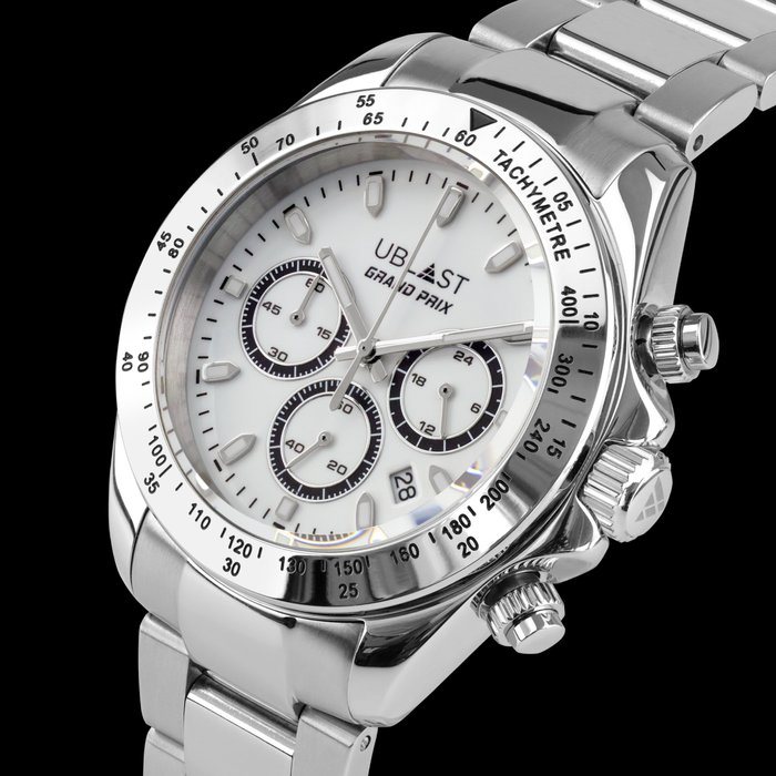 Ublast - " NO RESERVE PRICE " Grand Prix Chronograph - REF.UBGP39WH - Ingen mindstepris - Mænd - Ny