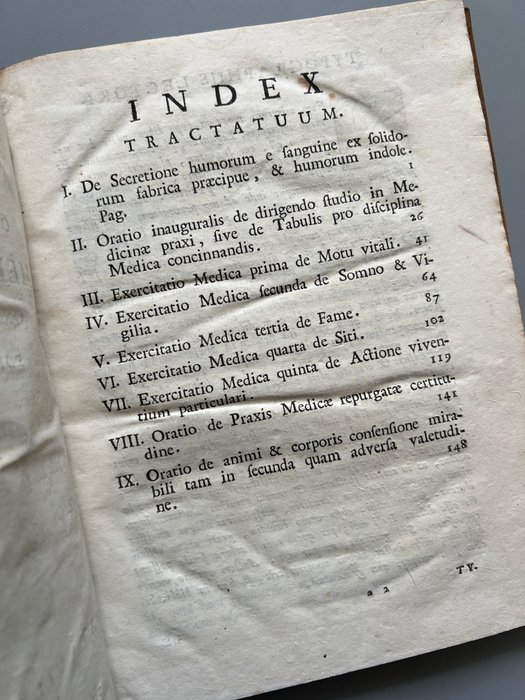 Joannis de Gorter - Opuscula varia medico-theoretica - 1761