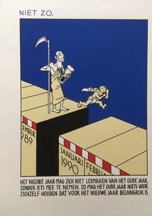 Joost Swarte - Niet zo maar zo! - Silkscreen + 3 Bücher