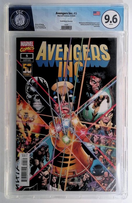 Avengers Inc. #5 - EGC graded 9.6 - 1 Graded comic - 2024