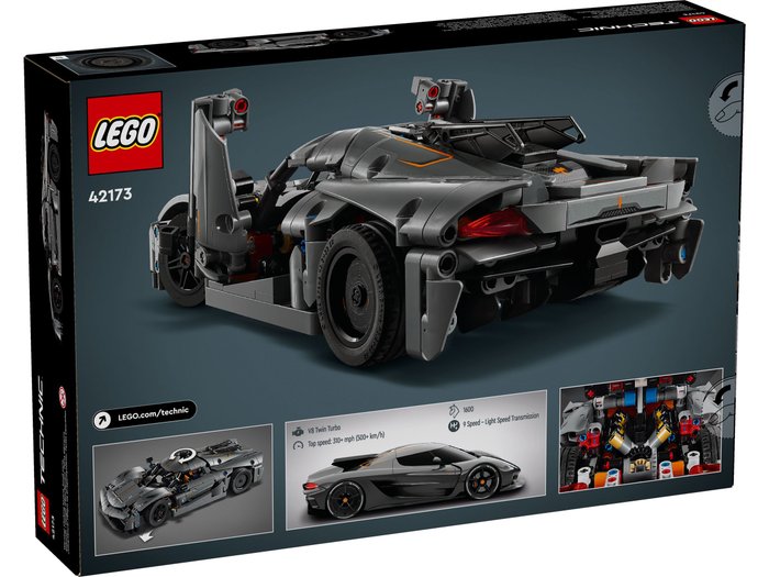 Lego - Technic - 42173 - NEW - MISB - SUPER ZESTAW -Lego Technic - Hipersamochód Koenigsegg Jesko Absolut