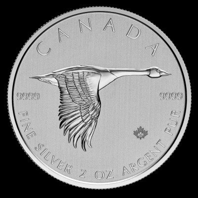 Canada 10 Dollars 2020 Canada Goose 2 Oz (999)  (Ingen mindstepris)