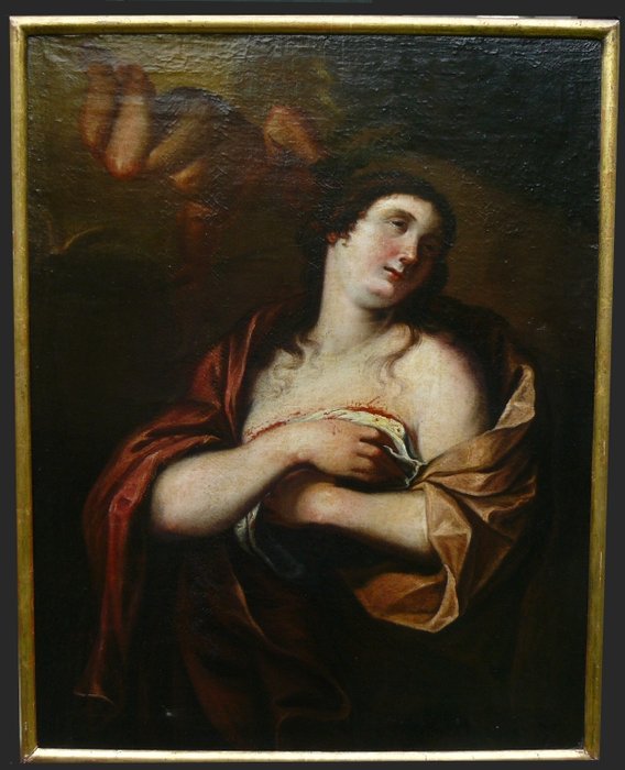 Andrea Vaccaro (1604-1670), Follower of - Heilige Agathe von Catania und Engel