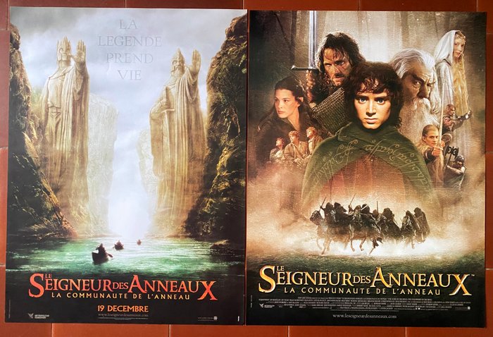 Peter Jackson - The Lords of the Rings, The Fellowship of the Ring : 2 original french posters