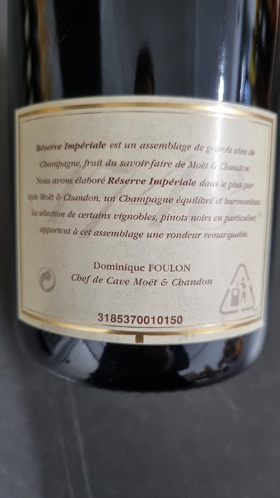 Moët  Chandon, Réserve Impériale (90s) - Champagne - 6 Flasker (0,75 L)