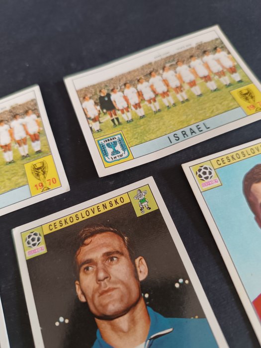 Panini - Mexico 70 World Cup - Israel, Ceskoslovensko - 9 Card