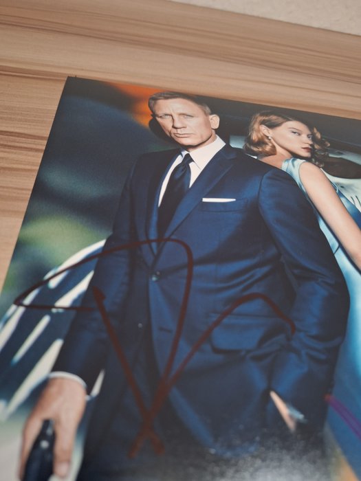 James Bond 007: Spectre - Double signed by Daniel Craig (007) and Lea Seydoux (Madeleine Swann) - Autogramm, Foto, Signed with