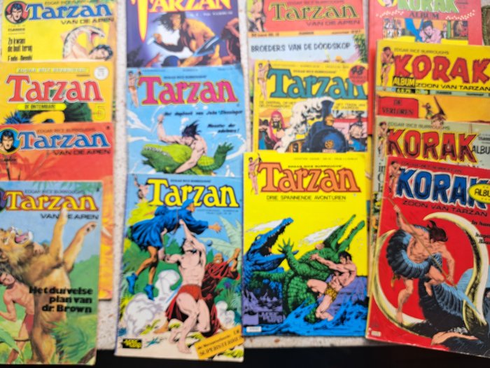 tarzan korak - Tarzan/Korak classics - Diverse nummers - zie beschrijving - 125 Album - Første udgave - 1966/1981