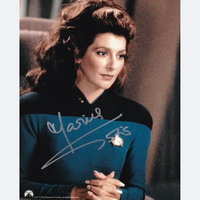 Star Trek - Signed by Marina Sirtis (Counselor Deanna Troi)