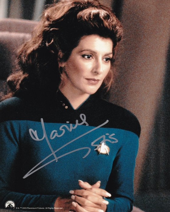 Star Trek - Signed by Marina Sirtis (Counselor Deanna Troi)