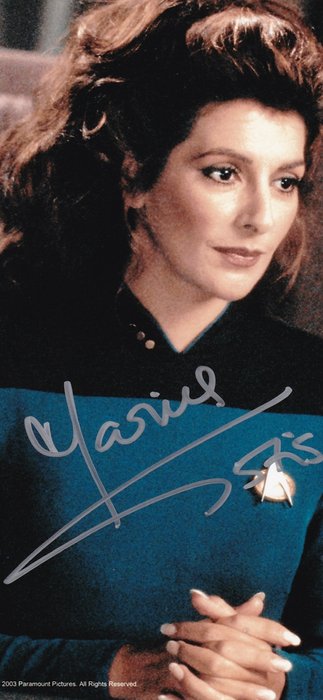 Star Trek - Signed by Marina Sirtis (Counselor Deanna Troi)