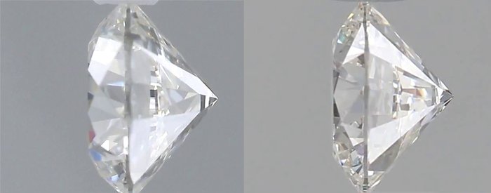 2 pcs Diamant  (Natur)  - 0.80 ct - Rund - D (farveløs), E - VVS2 - Gemological Institute of America (GIA) - *Matching Pair* *EX VG*