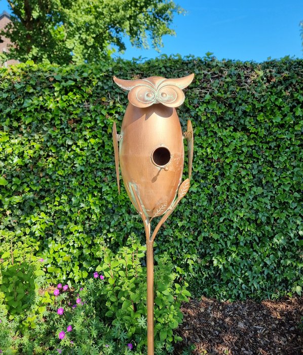 Statuette - BIrdhouse - Jern, Metal