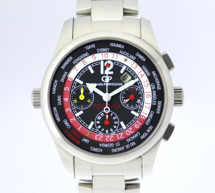 Girard-Perregaux - World Time WW.TC Ferrari Ltd Ed - 4980 - Mænd - 2000-2010