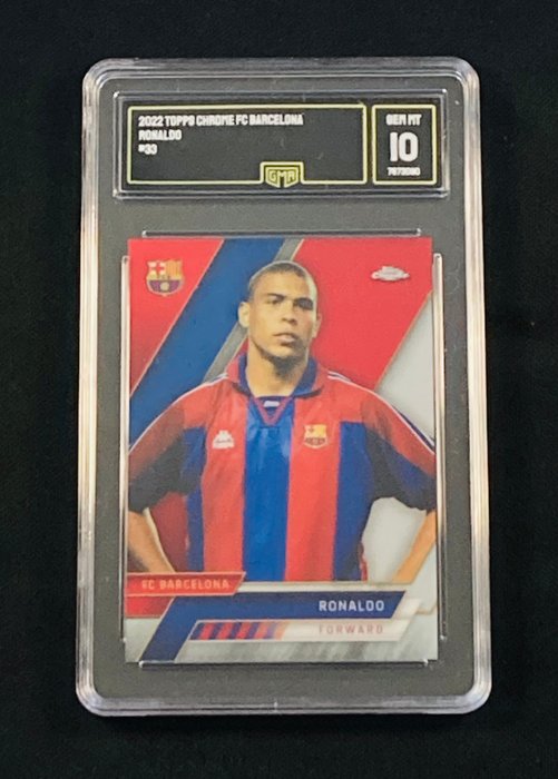 2022 - Topps - Chrome FC Barcelona - Ronaldo Nazario - #33 - 1 Graded card - GMA 10