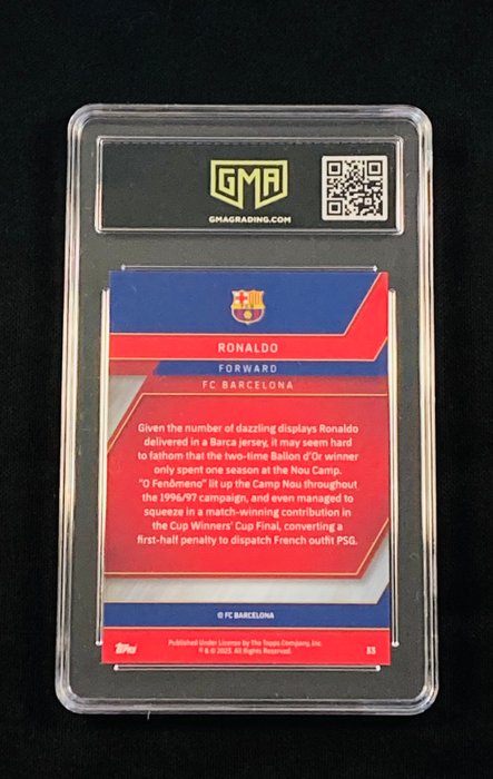 2022 - Topps - Chrome FC Barcelona - Ronaldo Nazario - #33 - 1 Graded card - GMA 10