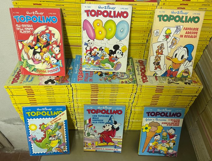 Topolino 1701/1800 - Sequenza semi completa - 97 Comic - Første udgave - 1988/1990