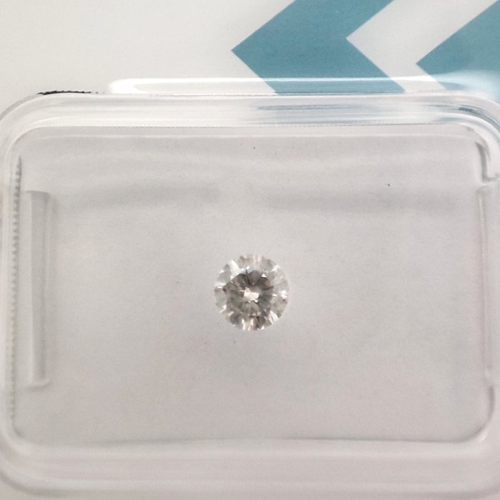 Ingen mindstepris - 1 pcs Diamant  (Natur)  - 0.19 ct - Rund - H - I2 - International Gemological Institute (IGI)