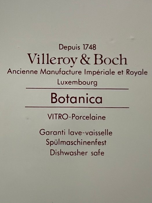 Villeroy  Boch - Bordservice (10) - Botanik - Keramik - Dybe tallerkener Ø 22 cm