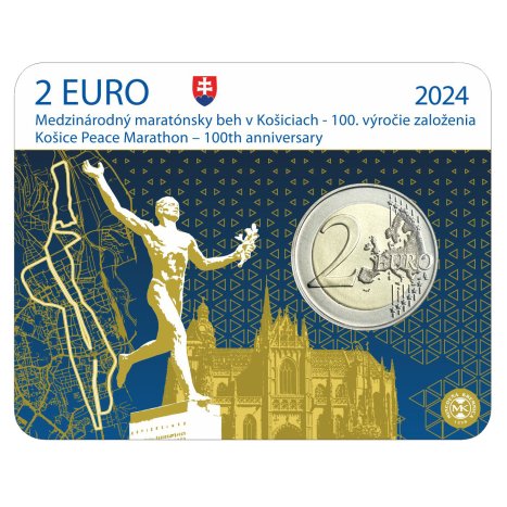 Slovakiet. 2 Euro 2024 "Košice International Marathon"  (Ingen mindstepris)