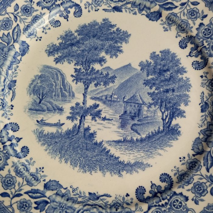 Villeroy  Boch - Serveringstallerken (6) - Burgenland Blue - Porcelæn - Burgenland blå