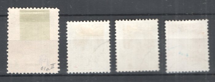 Holland 1898/1924 - Kroningssegl og udstillingsstempler - NVPH 49 + 136/138