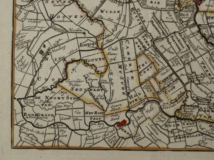 Holland - Utrecht, Rhenen, Amersfoort; Hendrik de Leth - Caarte van 't Maarschalksampt Overkwartier - 1740