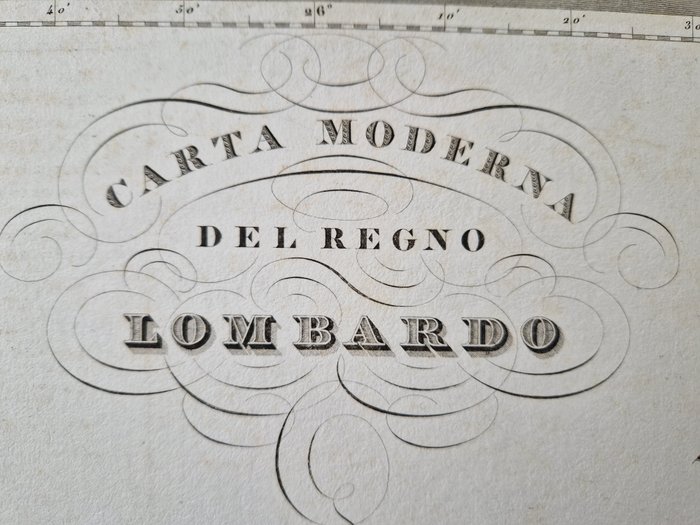 G. Pozzi, G. Maina,  V. Stanghi - Carta Moderna del Regno Lombardo - 1844