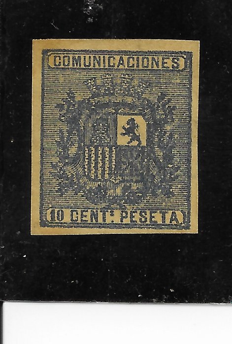 Spanien 1874/1874 - BLÅT PROOF OF EDIFIL SEAL Nº 153 - CATALOGO DE PRUEBAS DE GALVEZ  Nº 921