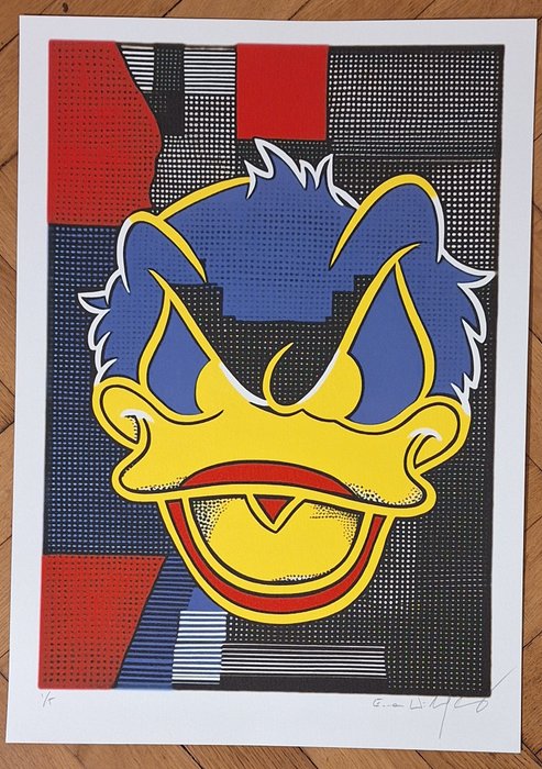 Emma Wildfang - Angry Donald - Triptychon  "Comic Icons as Still Life" series Roy Lichtenstein