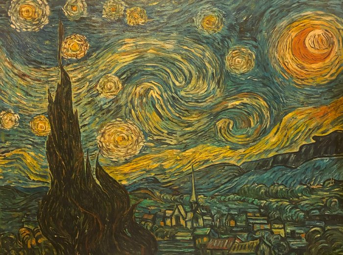 D'après Vincent Van Gogh (XX) - Nuit d'Étoiles