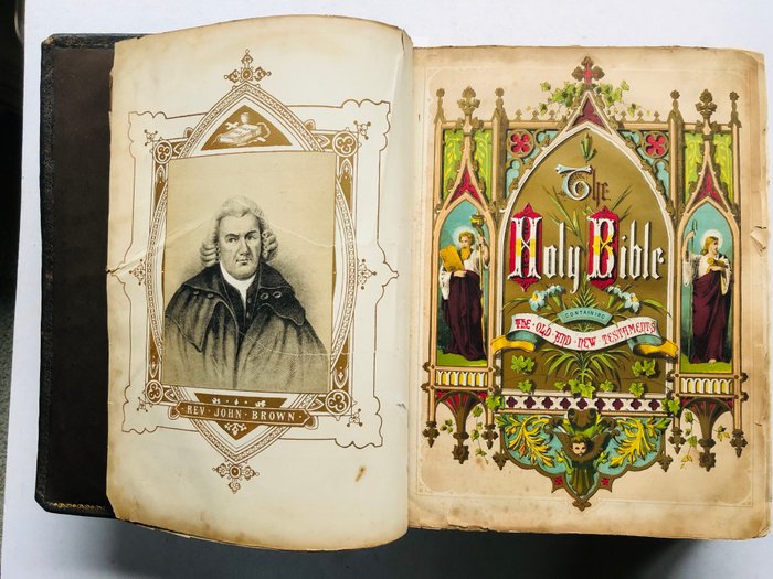 Re. John Brown. - The Holy Bible containing The Old and New Testaments - 1875