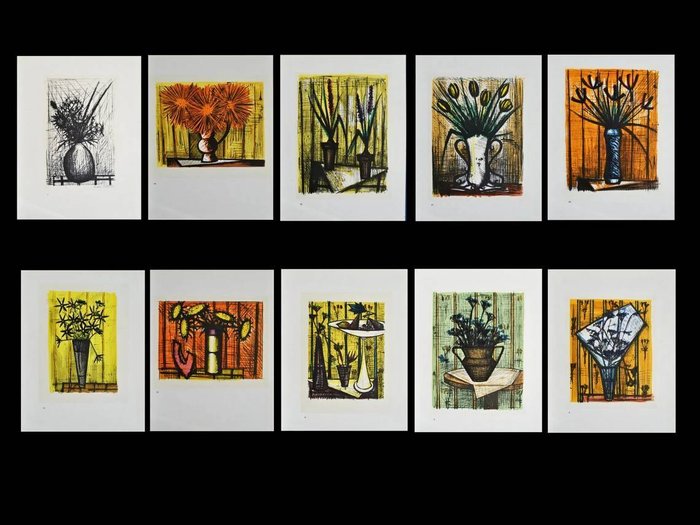 Bernard Buffet (1928-1999) - Flowers - 10 Lithographs