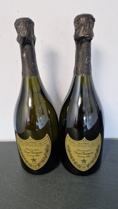 1996 Dom Pérignon - Champagne Brut - 2 Flasker (0,75 L)