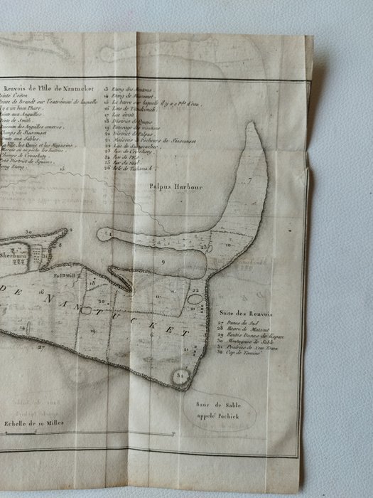 America - Nordamerika / USA / Nantucket Island; Louis Evans,  Jefferys/De Crevecoeur - Carte de l'Ile de Nantucket - 1781-1800