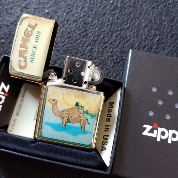 Zippo - Camel "Sintflut Arche Noah" - ltd. Special Collectible Edition - Lommelighter - Gylden messing