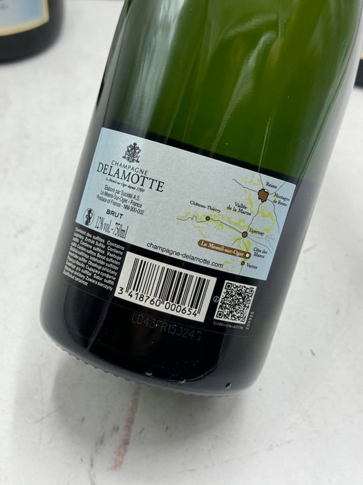 Delamotte - Champagne Brut - 3 Flasker (0,75 L)