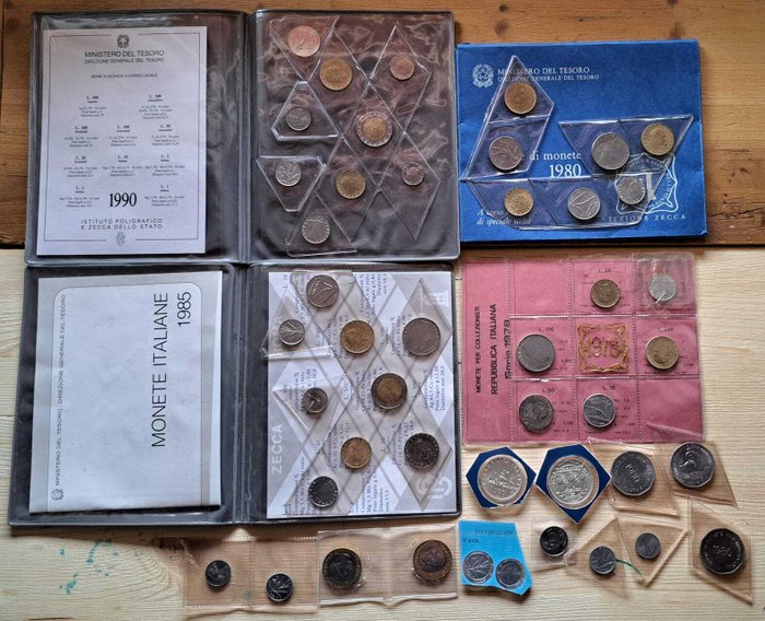 Italien, Republik Collection of coins and coin sets  (Ingen mindstepris)