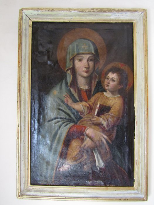 Italiensk skole (XVII) - Madonna con Bambino