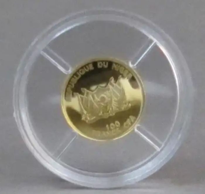 Niger. 100 Francs 2016 "Planet Erde", (.999) Proof  (Ingen mindstepris)