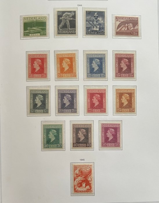 Holland 1941/1980 - Smuk MNH-kollektion i et luksuriøst UE-album - NVPH  nr 379-1214