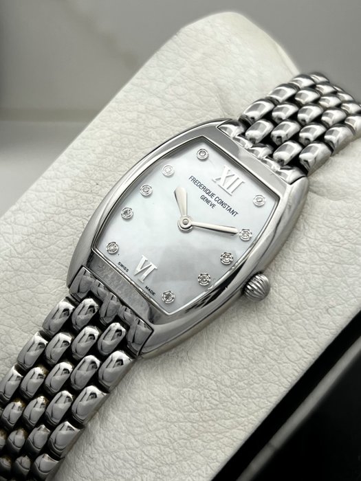 Frédérique Constant - Diamonds Mother of Pearl Dial Ladies Tonneau - FC235X1T25/6 - Kvinder - 2000-2010