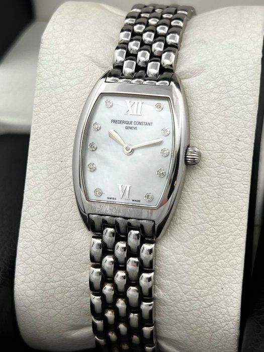 Frédérique Constant - Diamonds Mother of Pearl Dial Ladies Tonneau - FC235X1T25/6 - Kvinder - 2000-2010