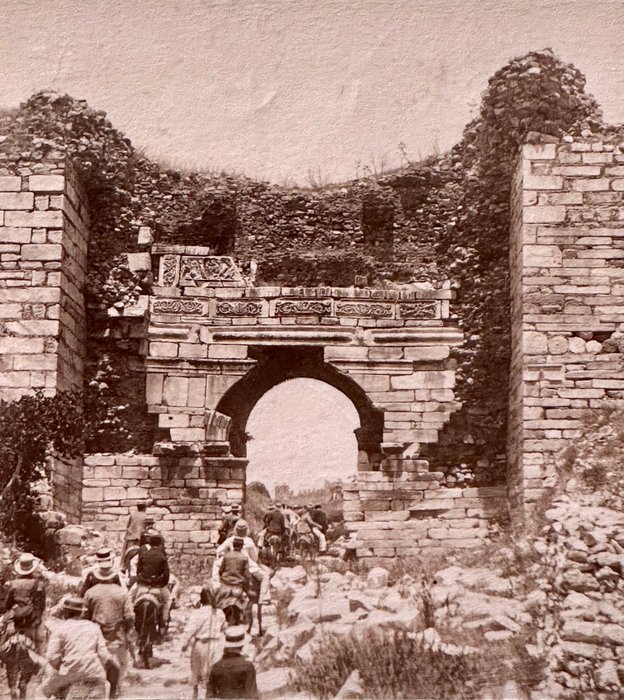 Two Archaeology Sites in Turkey (Ephesus and Bodrum) - Lot of Two Albumen Prints - ca. 1890s