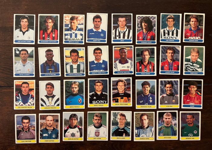 Panini - European Football Stars 1997/98 - Including Ronaldo - Complete loose Sticker Set