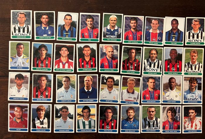 Panini - European Football Stars 1997/98 - Including Ronaldo - Complete loose Sticker Set