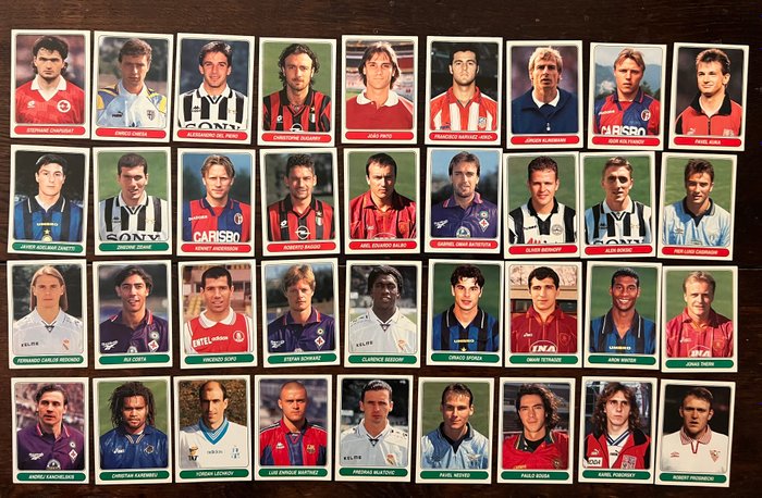 Panini - European Football Stars 1997/98 - Including Ronaldo - Complete loose Sticker Set